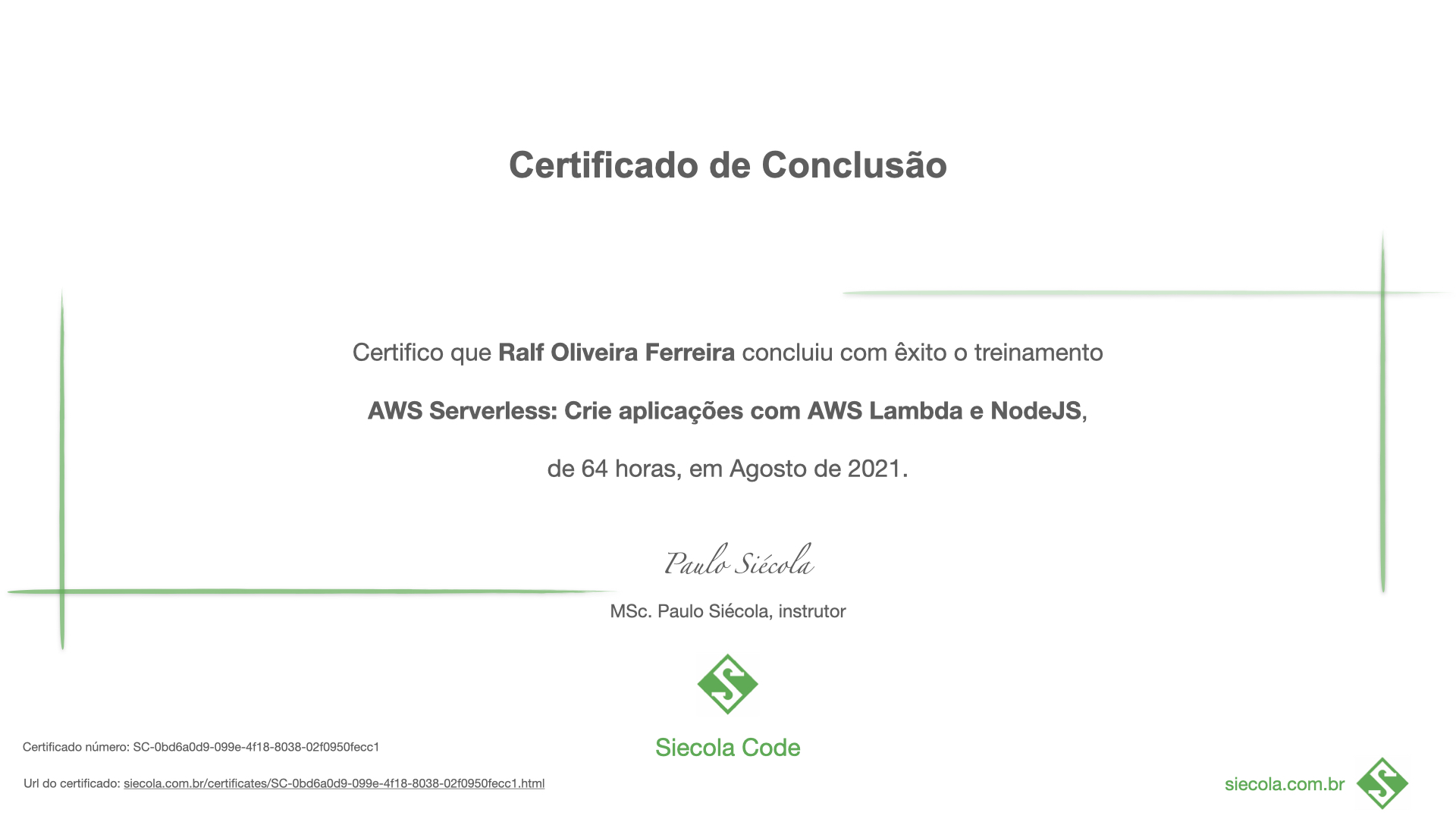 Treinamento AWS Serverless: Crie aplicações com AWS Lambda e NodeJS