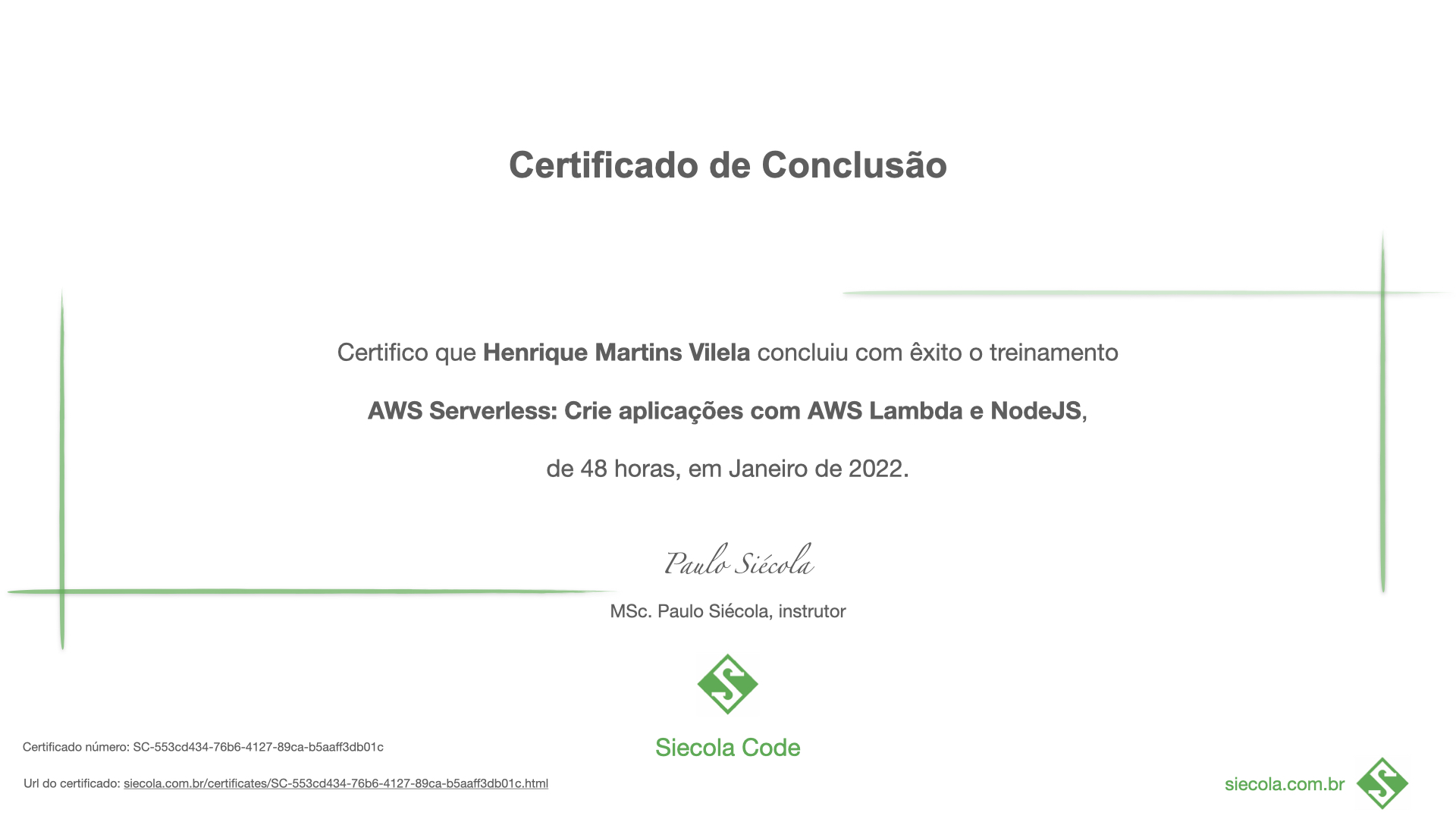 Treinamento AWS Serverless: Crie aplicações com AWS Lambda e NodeJS